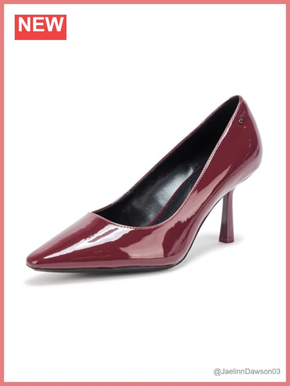 DKNY Women's Natrona Ballet Flat Ankle Strap Slip-On Leather